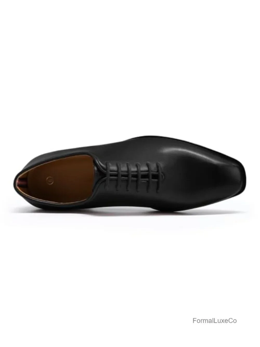 Men's Plain Toe Lace Up Oxfords Dress Shoes Faux Leather Slip-Resistant Work